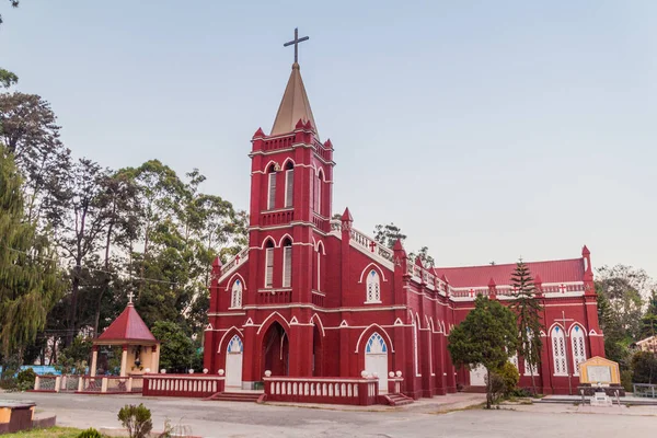 Kostel Neposkvrněného Početí Pyin Lwin Myanmaru — Stock fotografie