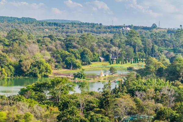 Luftaufnahme Eines Sees Nationalen Botanischen Garten Von Kandawgyi Pyin Lwin — Stockfoto