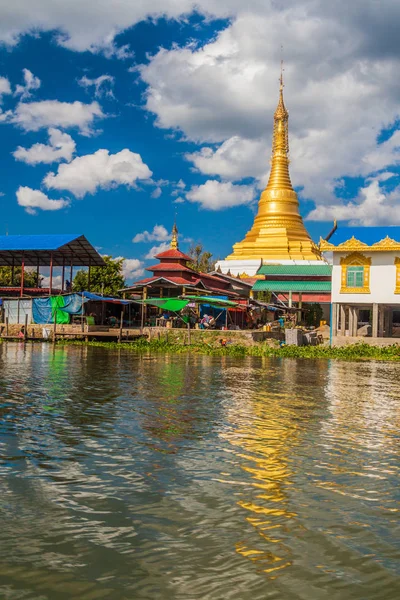 Alodaw Pauk Pagoda Inle Lake Myanmar — Stockfoto