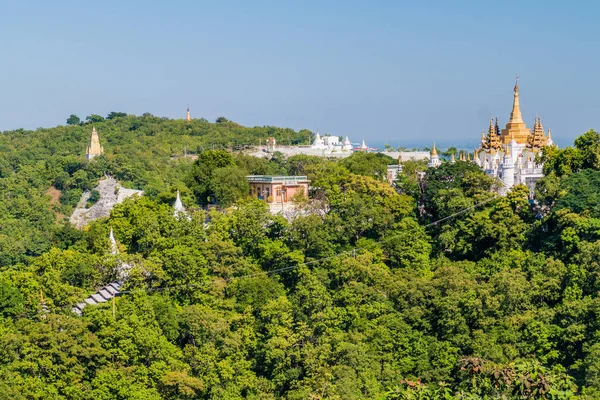 Stupas Hills Sagaing Myanmar — Foto de Stock