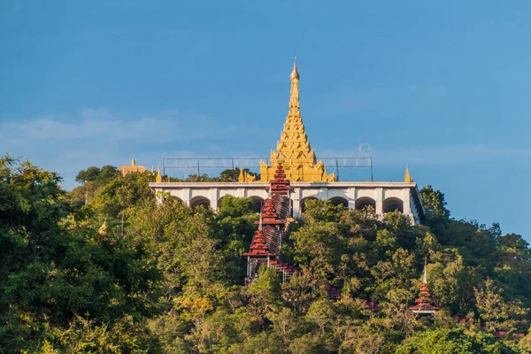 Pagode Und Treppe Zum Mandalay Hill Myanmar — Stockfoto