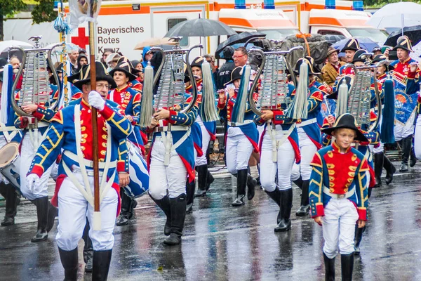 Monaco Germania Settembre 2016 Banda Musicale Alla Parata Annuale Apertura — Foto Stock