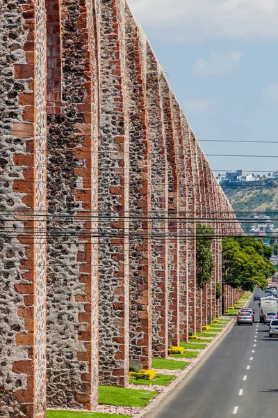 Veduta Dell Acquedotto Queretaro Messico — Foto Stock