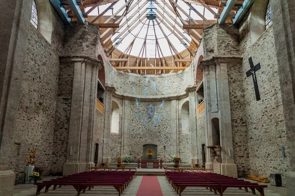 Neratov Czechy Lipca 2016 Wnętrze Kościoła Wniebowzięcia Nmp Wiosce Neratov — Zdjęcie stockowe