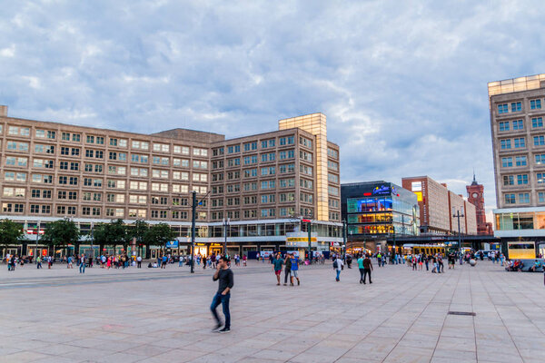 BERLIN, GERMANY - JULY 23, 2017: View of Alexanderplatz square in Berlin.