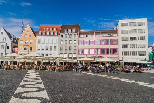 Augsburg September 2016 Blick Auf Den Rathausplatz Augsburg — Stockfoto