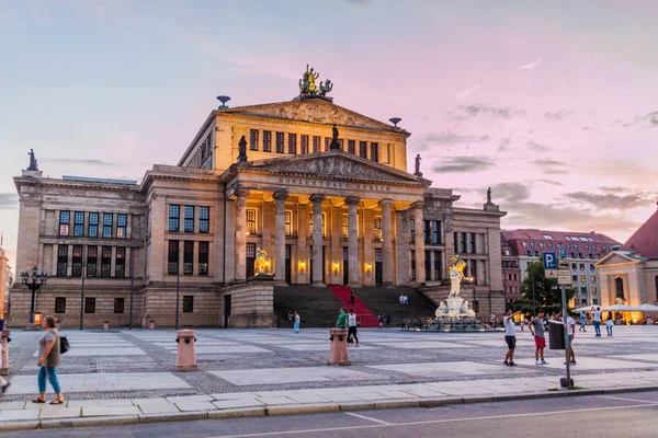 Berlin Niemcy Lipca 2017 Widok Wieczorowy Konzerthaus Hala Koncertowa Berlin — Zdjęcie stockowe