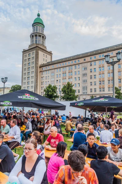 Berlin Jerman Harus 2017 Pengunjung Festival Bir Berlin Internasional — Stok Foto