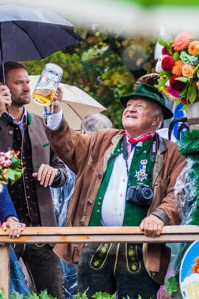 Munich Alemania Septiembre 2016 Participante Del Desfile Anual Inauguración Del — Foto de Stock