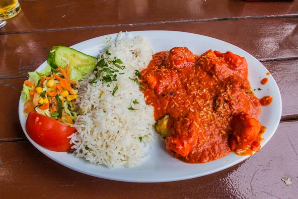 Indian Cuisine Dish Chicken Vindaloo — Stock Photo, Image