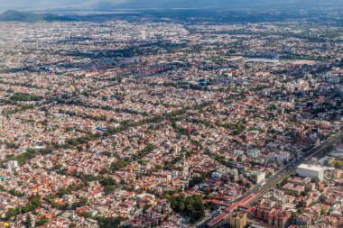 Ciudad de Mexico havadan görünümü (Mexico City)