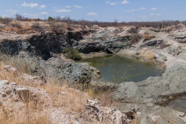 Paraiba eyaletinde vermiculite maden, Brezilya