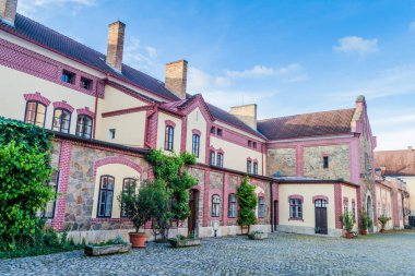 Trebon, Çek Cumhuriyeti'nde bir bira fabrikası nın inşası.