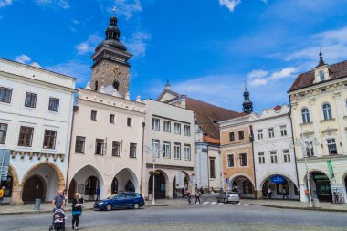 Ceske Budejovice, Çek Cumhuriyeti - 14 Haziran 2016: Premysl Otakar Ii. Ceske Budejovice kare.
