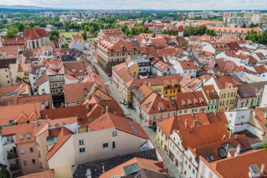 Ceske Budejovice, Çek Cumhuriyeti'nde havadan görünümü