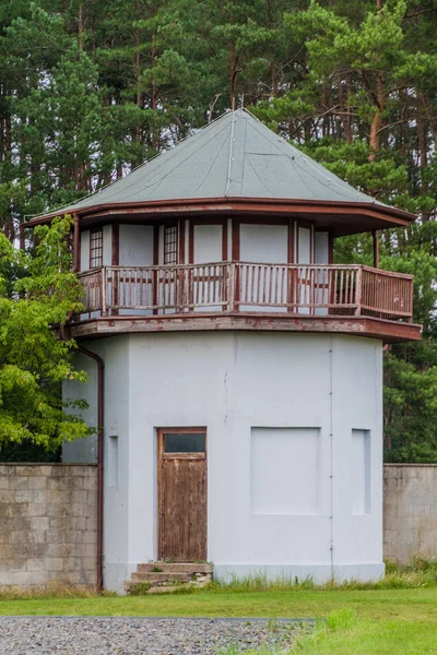 Torre Guardia Nel Campo Concentramento Sachsenhausen Germania — Foto Stock