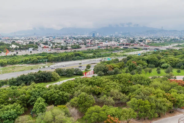Letecký Pohled Monterrey Mexiko — Stock fotografie