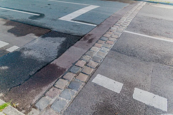 Den Tidigare Berlinmurens Läge Vid Berlinmuren Gedenkstatte Berliner Mauer Berlin — Stockfoto