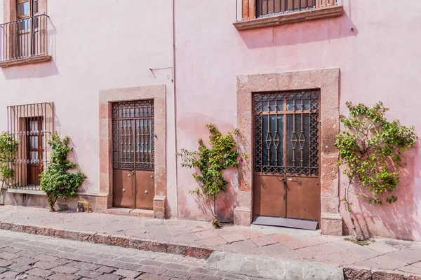 Detail Old House Center Queretaro Mexico — Stock Photo, Image