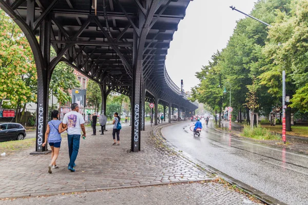 Berlino Germania Settembre 2017 Treno Sopraelevato Della Bahn Berlino Metropolitana — Foto Stock