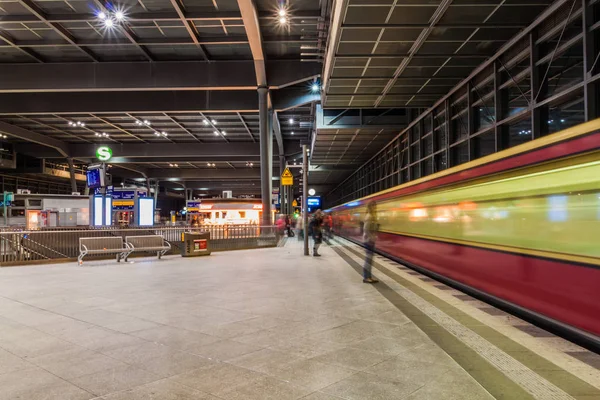 Berlin Niemcy Września 2017 Widok Stację Kolejową Bahn Berlinie Szybka — Zdjęcie stockowe