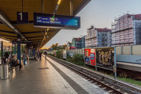 Berlim Alemanha Setembro 2017 Vista Estação Berlim Bahn Sistema Ferroviário — Fotografia de Stock
