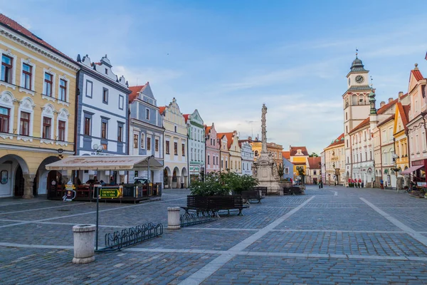 Trebon Republika Czeska Czerwca 2016 Plac Masaryka Starym Mieście Trebon — Zdjęcie stockowe