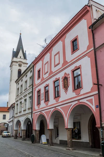 Trebon Czechy Czerwca 2016 Budynki Starym Mieście Trebon Republika Czeska — Zdjęcie stockowe