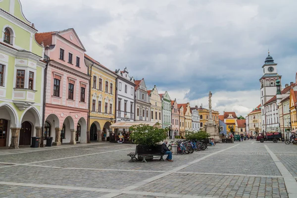 Trebon Republika Czeska Czerwca 2016 Plac Masaryka Starym Mieście Trebon — Zdjęcie stockowe