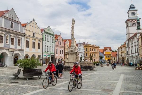 Trebon Republika Czeska Czerwca 2016 Plac Masaryka Starym Mieście Trebon — Zdjęcie stockowe