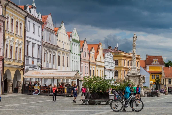 Trebon Republika Czeska Czerwca 2016 Plac Masaryka Starym Mieście Trebon — Zdjęcie stockowe