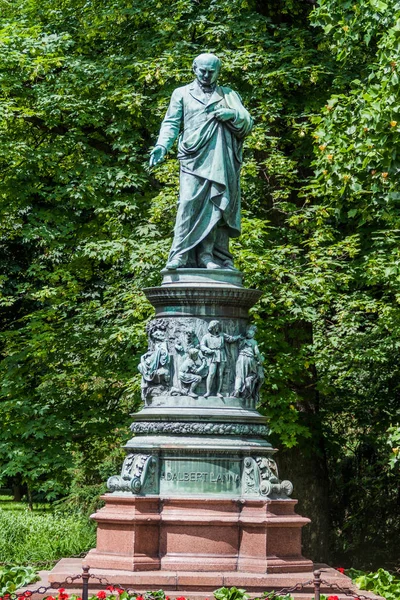 Vojtech Lanna Denkmal Ceske Budejovice Tschechische Republik — Stockfoto