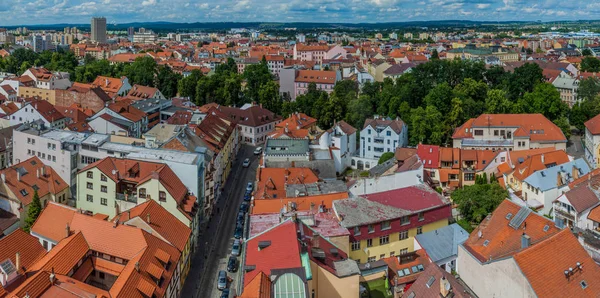 Luchtfoto Van Ceske Budejovice Tsjechische Republiek — Stockfoto