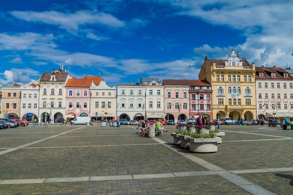 チェスケ ブデヨヴィツェ チェコ共和国 2016年6月14日 プレミースル オタカルIiの建物 セスケ ブデヨヴィツェの広場 — ストック写真