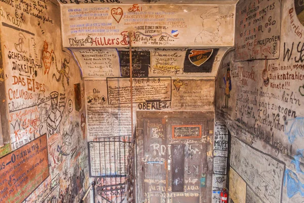 Heidelberg Allemagne Décembre 2017 Intérieur Ancien Studentenkarzer Prison Étudiante Heidelberg — Photo