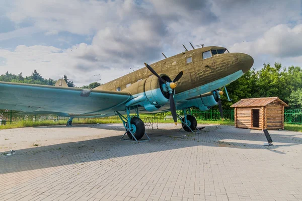 Minsk Belarus June 2017 Airplane Belarusian State Museum History Great — Stock Photo, Image