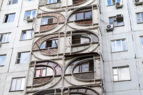 Betonnen Appartementencomplex Bishkek Hoofdstad Van Kirgizië — Stockfoto