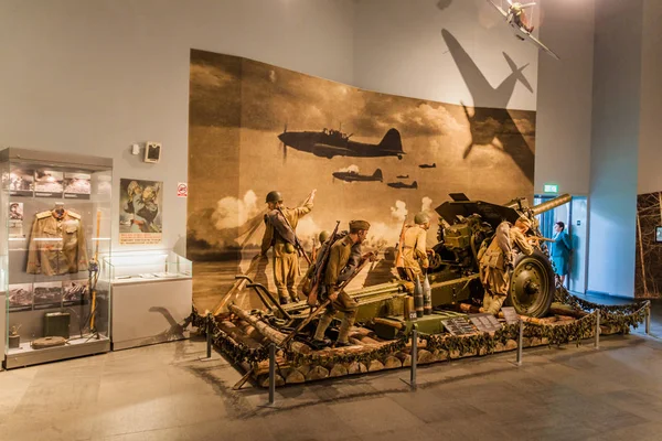 ミンスク ベラルーシ 2017年6月16日 ミンスクの大祖国戦争史のベラルーシ国立博物館での展示 — ストック写真