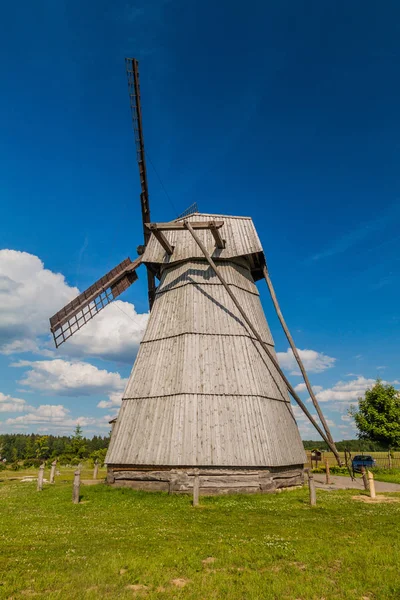 Wooden Wind Mill Dudutki Village Belarus — Stock Photo, Image