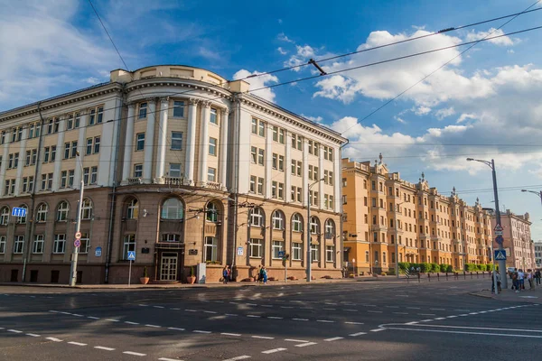 Μινσκ Λευκορωσία Ιουνίου 2017 Κτίρια Στο Κέντρο Του Μινσκ Λευκορωσία — Φωτογραφία Αρχείου