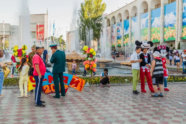 Bishkek Kyrgyzstan May 2017 Soldiers Victory Day May Celebrations Ala — Stock Photo, Image