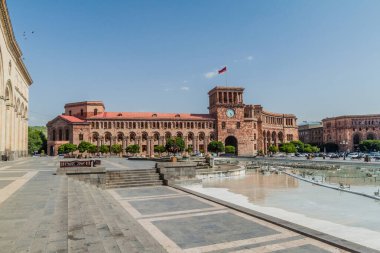 Erivan, Ermenistan 'daki Cumhuriyet Meydanı' nda hükümet binası