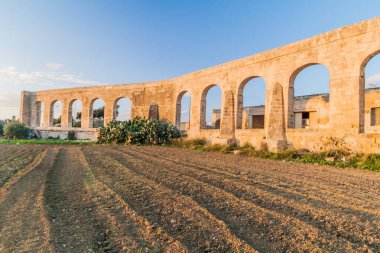 Gozo Aqueduct Malta 'nın Gozo adasında