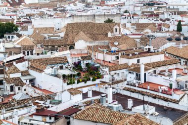 İspanya, Cordoba 'nın hava görüntüsü