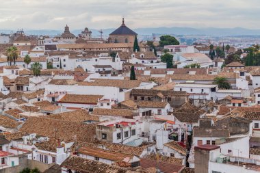 İspanya, Cordoba 'nın hava görüntüsü