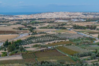 Malta adasının havadan görünümü