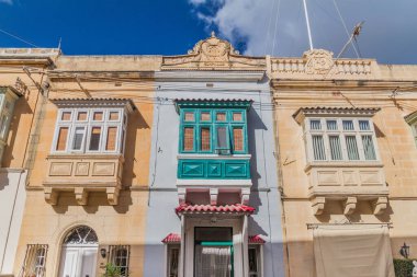 Victoria, Gozo Adası, Malta 'da tipik Malta balkonları