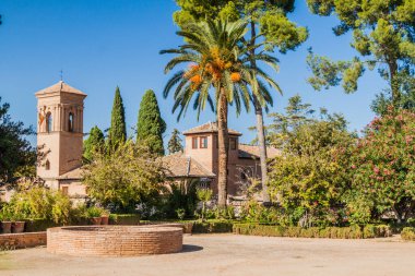 San Francisco Manastırı Granada, İspanya 'daki Alhambra kalesinde.
