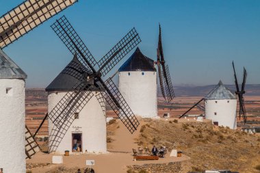 Consuegra, İspanya - 24 Ekim 2017: Consuegra Köyü, İspanya