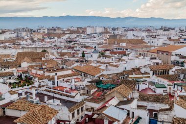 İspanya, Cordoba 'nın hava görüntüsü